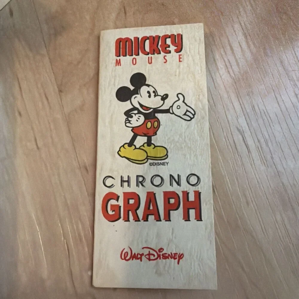 Limited Edition Mickey Mouse Chronograph Collector Watch 1990s NIB
